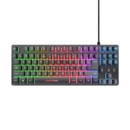 ÷ Teclado mouse y alfombrilla trust gaming gxt 794 rgb raton wireless 4800dpi teclado cable
