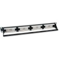 ÷ Patch panel 24 puertos utp categoria 6 1u color negro
