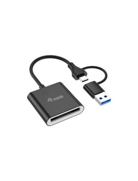 ÷ Card reader externo equip usb 3.2 doble conexion usb-a & usb-c cf 10gbps
